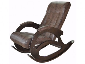 Кресло-качалка К 5/1 коричневый крокодил в Усолье - usole.magazinmebel.ru | фото