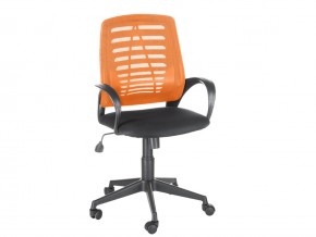 Кресло оператора Ирис стандарт оранжевый/черный в Усолье - usole.magazinmebel.ru | фото