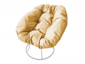 Кресло Пончик без ротанга бежевая подушка в Усолье - usole.magazinmebel.ru | фото
