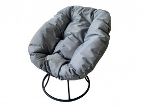 Кресло Пончик без ротанга серая подушка в Усолье - usole.magazinmebel.ru | фото
