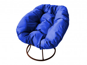 Кресло Пончик без ротанга синяя подушка в Усолье - usole.magazinmebel.ru | фото