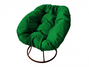 Кресло Пончик без ротанга зелёная подушка в Усолье - usole.magazinmebel.ru | фото