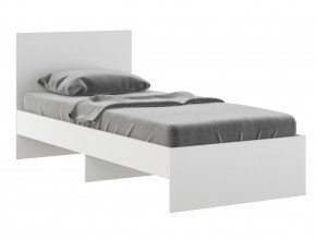 Кровать 900 Осло модуль М11 с настилом Лайт Белый в Усолье - usole.magazinmebel.ru | фото