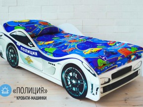 Кровать детская машина Полиции в Усолье - usole.magazinmebel.ru | фото