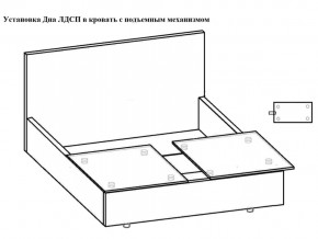 Кровать Феодосия норма 160 с механизмом подъема и дном ЛДСП в Усолье - usole.magazinmebel.ru | фото - изображение 5