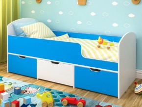 Кровать Малыш Мини Белое дерево-Голубой в Усолье - usole.magazinmebel.ru | фото