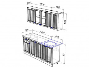 Кухня Хозяюшка 1800 трюфель в Усолье - usole.magazinmebel.ru | фото - изображение 2