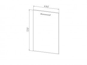 П 45 Комплект для посудомоечной машины 450 мм (цоколь + фасад) ЛДСП в Усолье - usole.magazinmebel.ru | фото