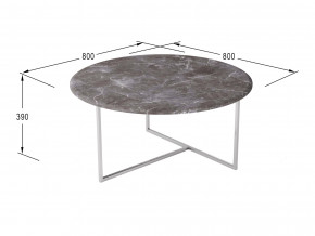 Стол журнальный Маджоре серый мрамор в Усолье - usole.magazinmebel.ru | фото - изображение 2