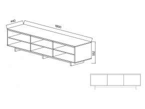 Тумба для ТВА Moderno-1800 Ф6 в Усолье - usole.magazinmebel.ru | фото - изображение 4