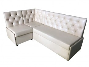 Угловой диван Призма со стяжками белый со спальным местом в Усолье - usole.magazinmebel.ru | фото